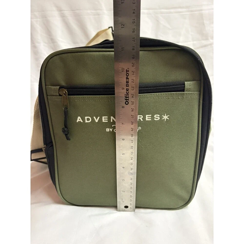 Adventures By Disney Duffle Bag Collapsible Olive Green 19X11X9